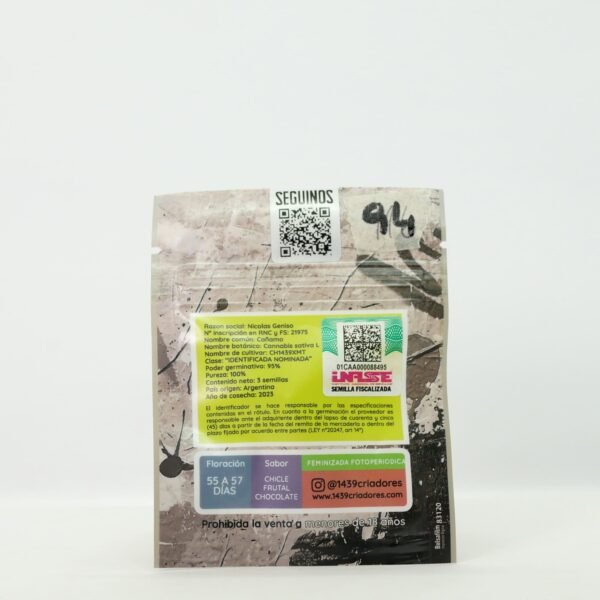Semillas 1439 - CH1439XMT Choco OG x3 - Feminizadas - Cannabis INASE - Imagen 2