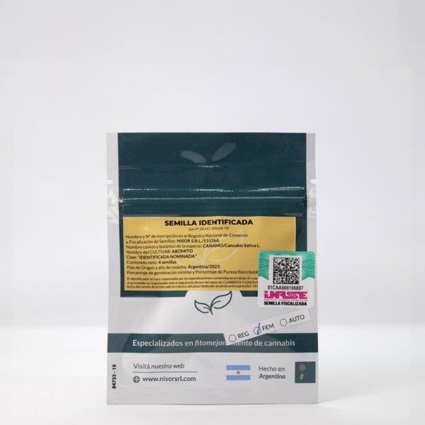 Semillas Nisor SRL - Aromito CBD x4 - Feminizadas - Cannabis INASE - Imagen 2