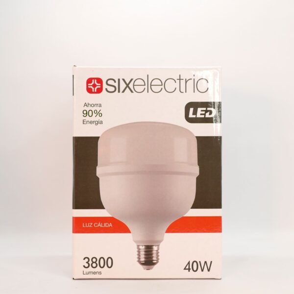GALPONERA SIXELECTRIC 40W - LUZ CÁLIDA 3800 LÚMENES