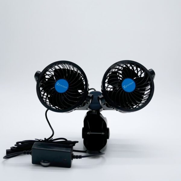 Ventilador Agroled Growtech Box Doble con Broche - Velocidad Regulable 12V