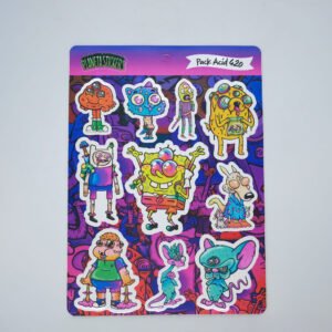 Planeta Sticker - Plancha Acid Pack 420
